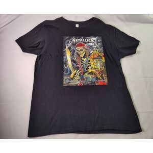 Metallica Shirt Large M72 Tour Tampa Raymond James Stadium Pirate Skull Poster L